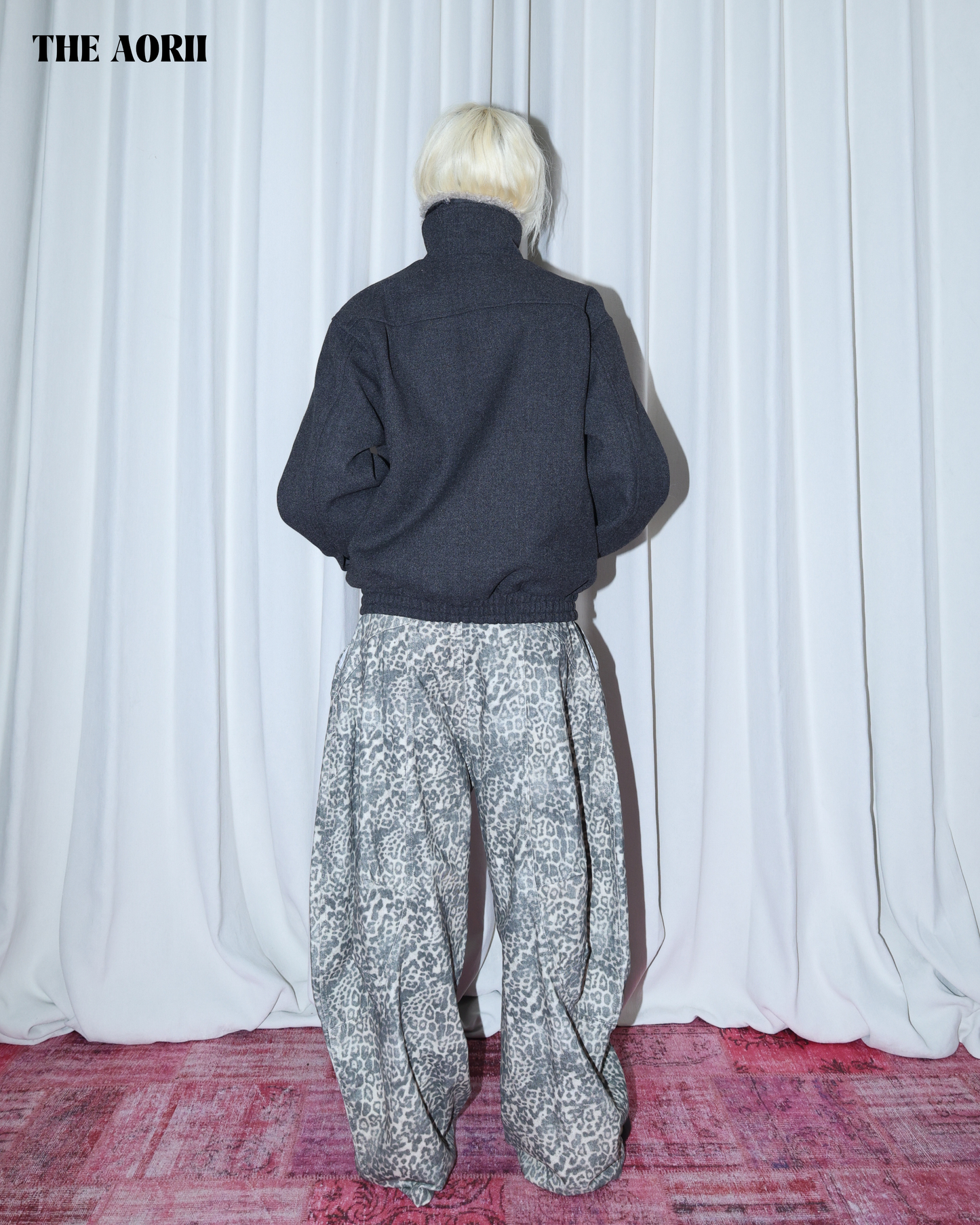 KR25011 - "正韓"毛毛拼接加厚夾克外套