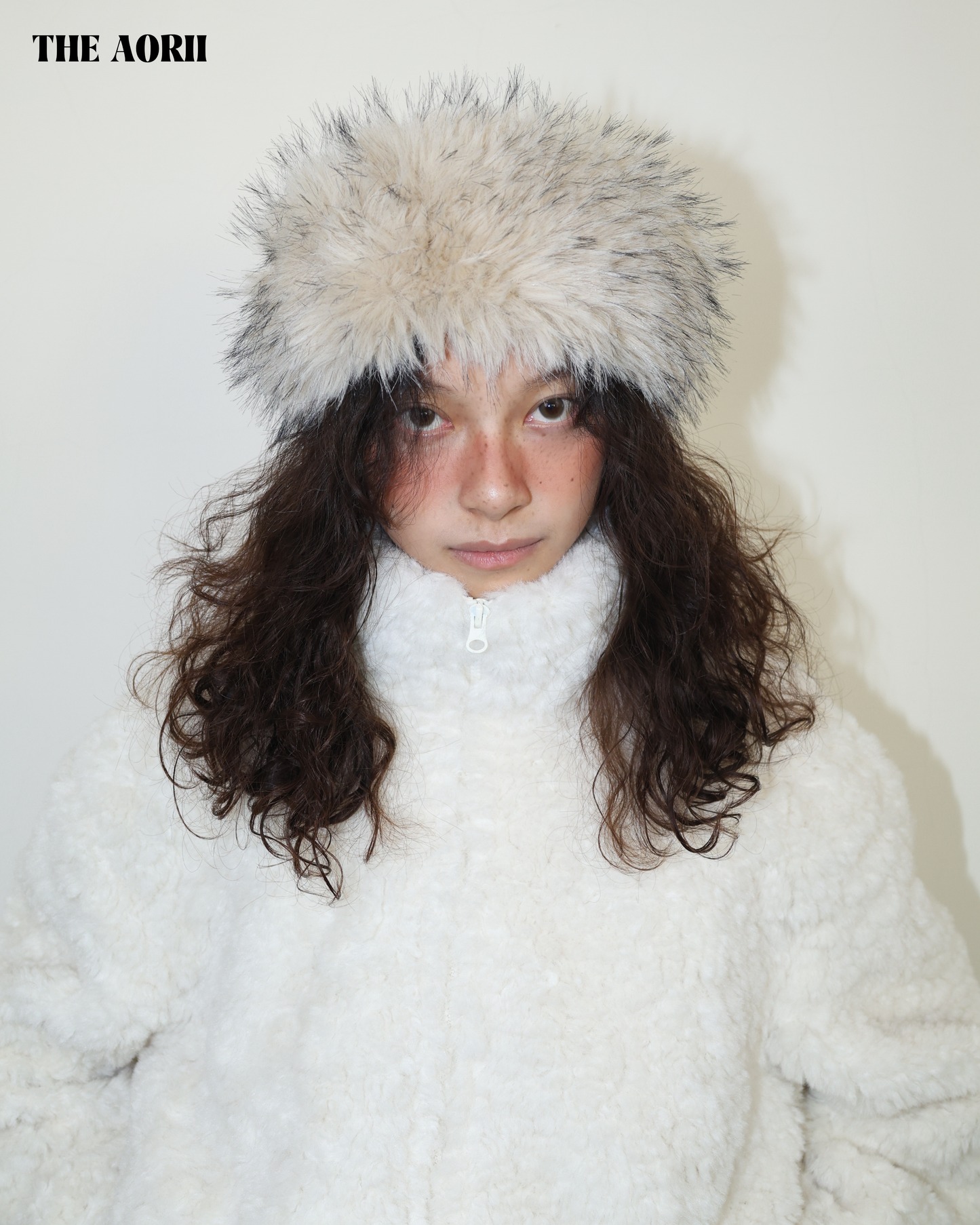 25272(5color) - 米 毛毛蒙古髮帶