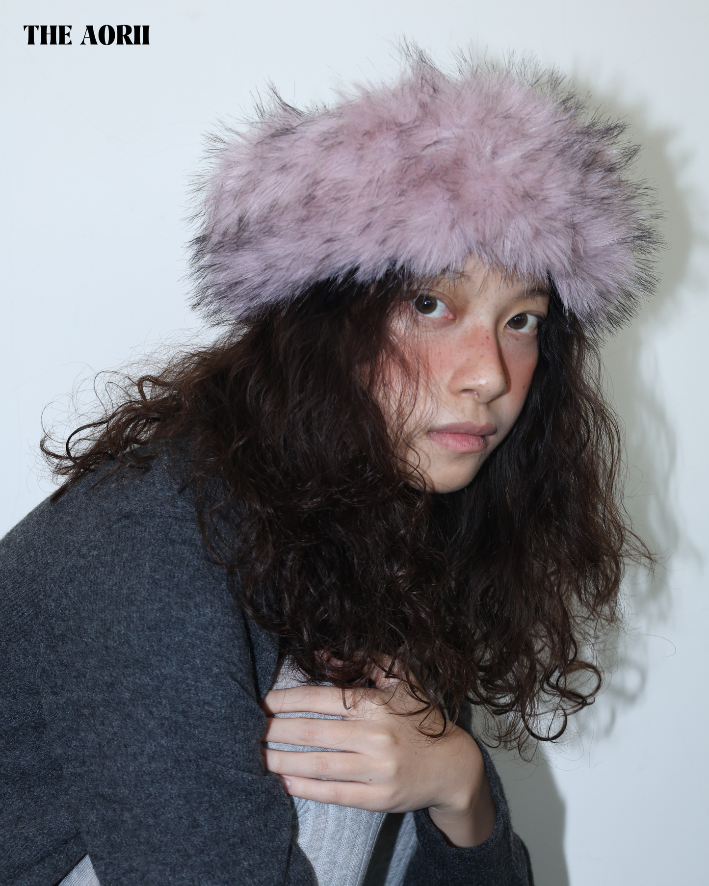 25272(5color) - 粉 毛毛蒙古髮帶