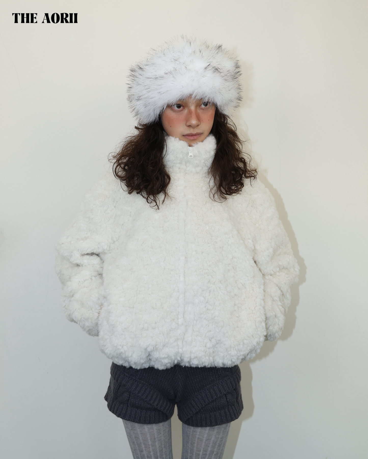 25272(5color) - 白 毛毛蒙古髮帶