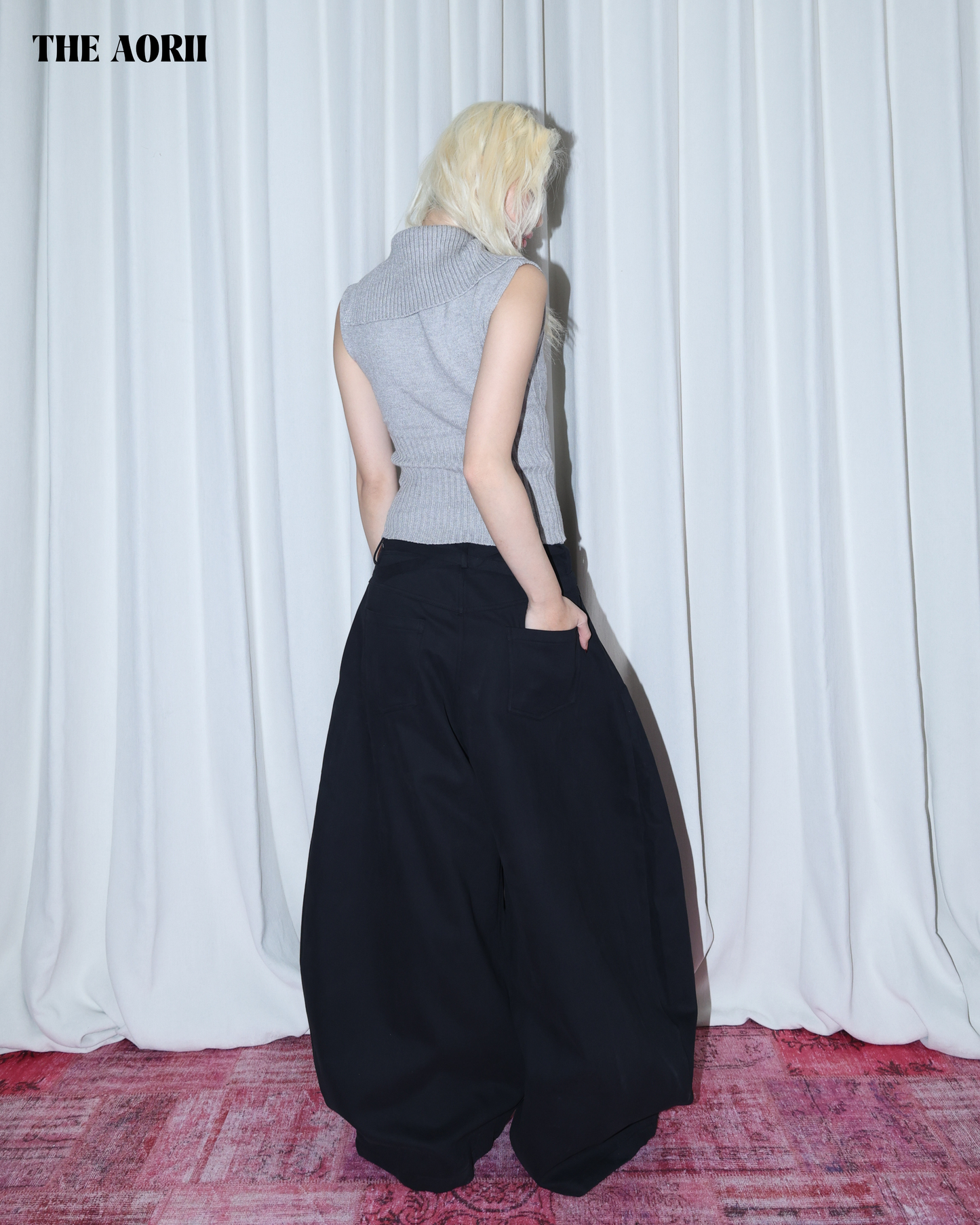 25281 - 反折鈕扣針織背心