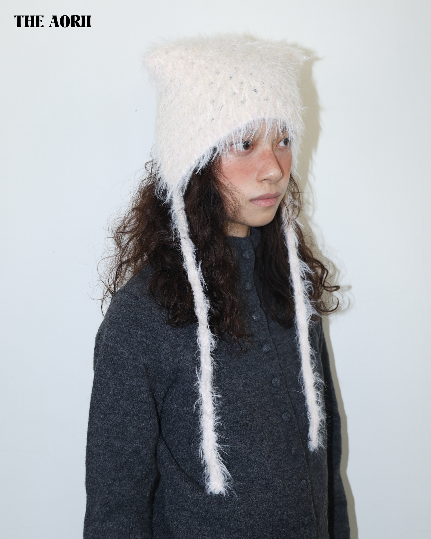 25276 - 8%羊毛小高領排扣針織上衣