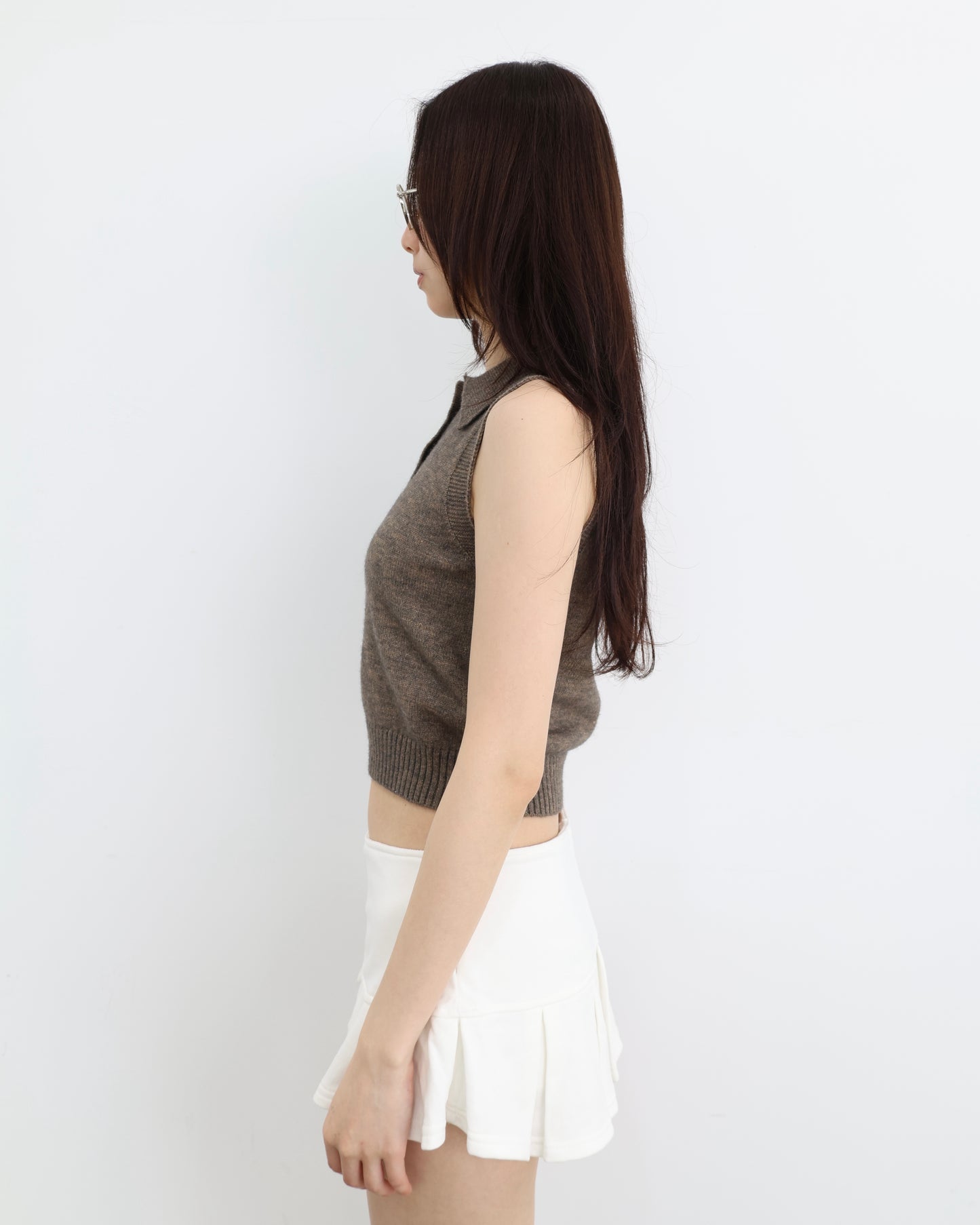 25101 - 針織背心+外套兩件套