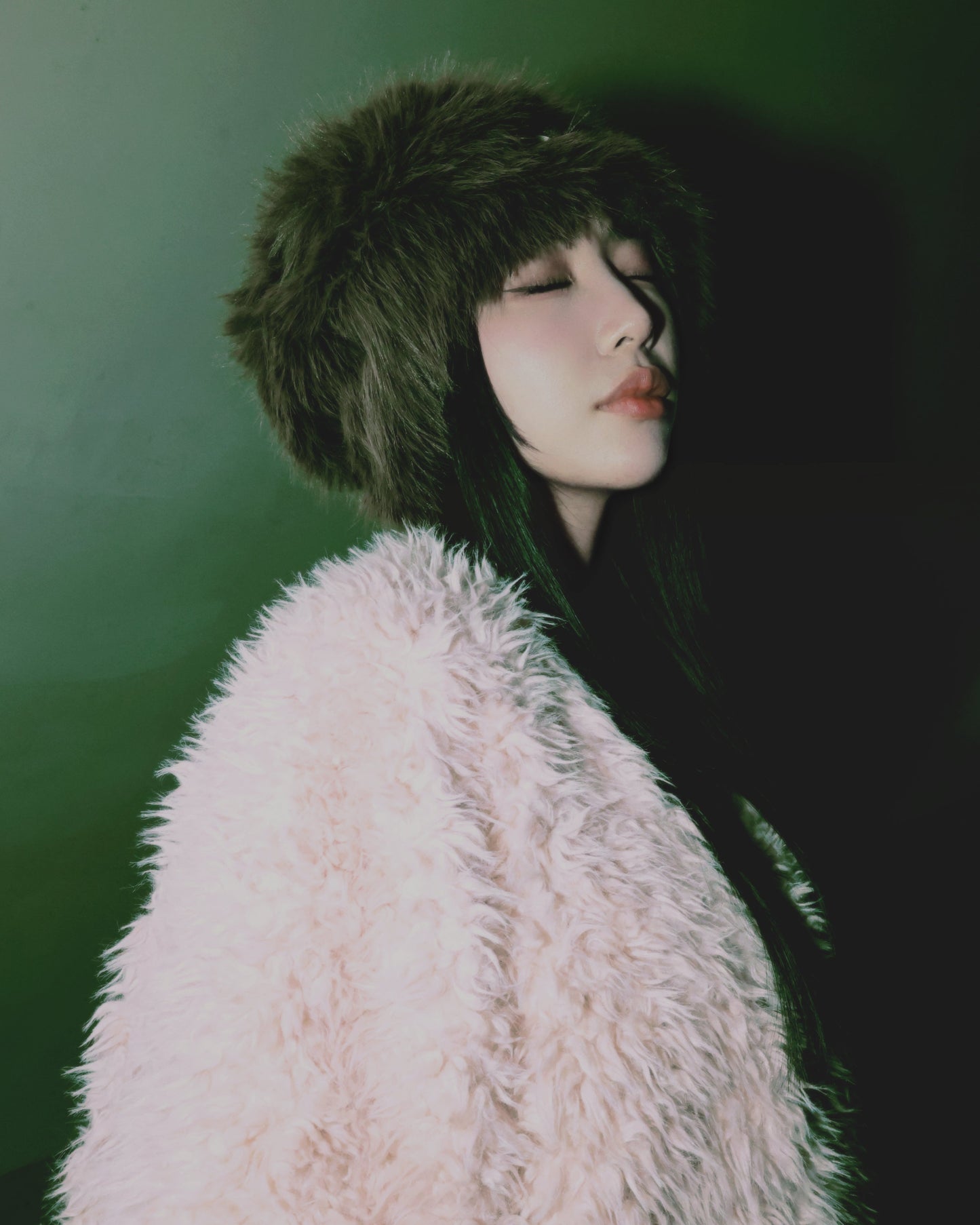 25043(4color) - 棕"大頭圍"4色 I 長絨毛毛漁夫帽