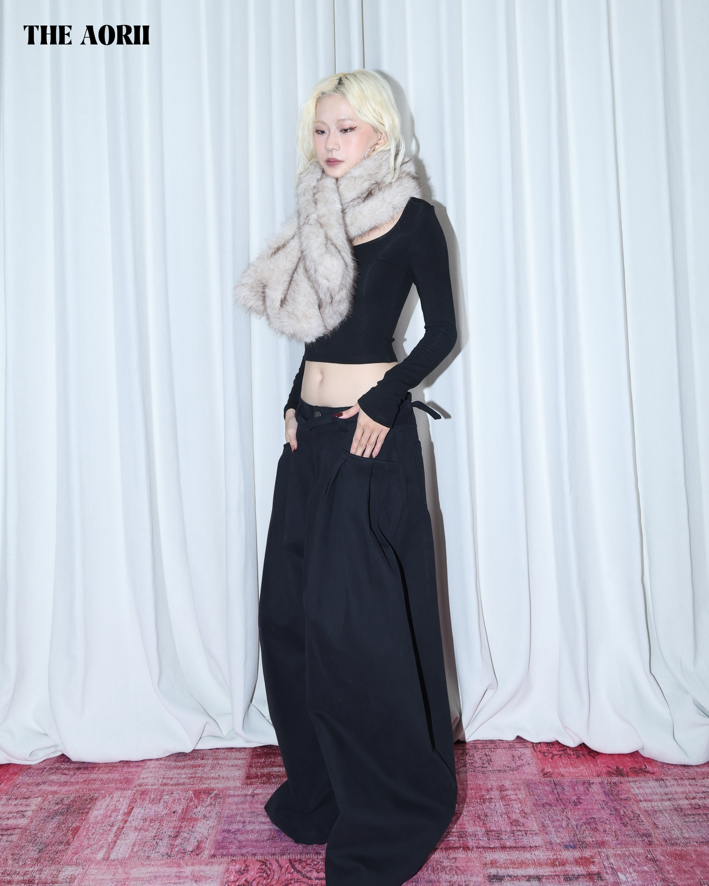 KR25002 - "正韓"環保皮草圍巾