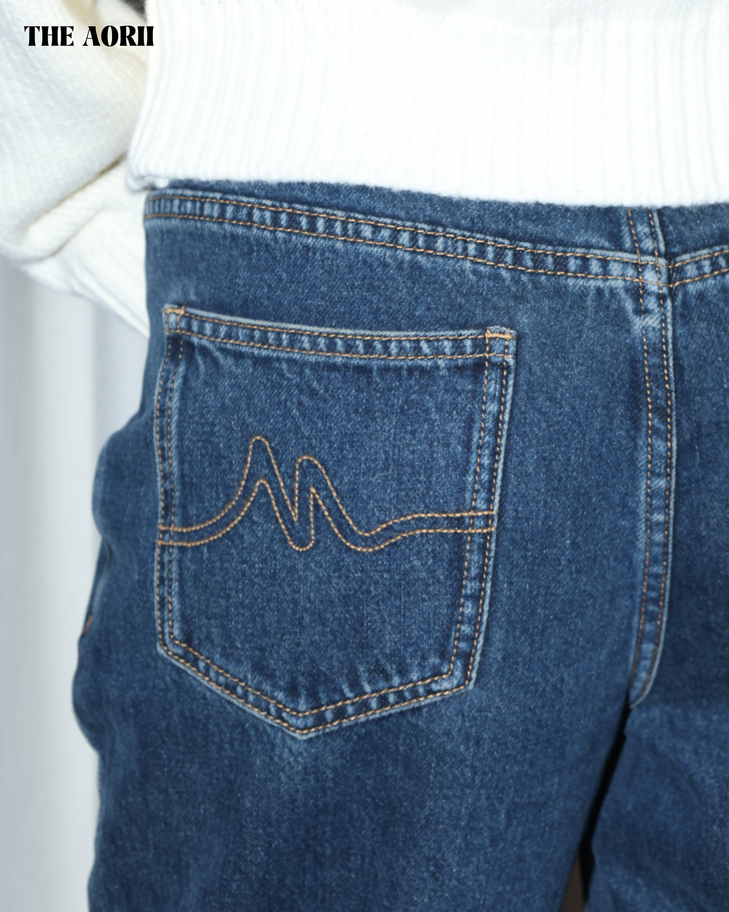 25237 -  深藍直筒牛仔褲