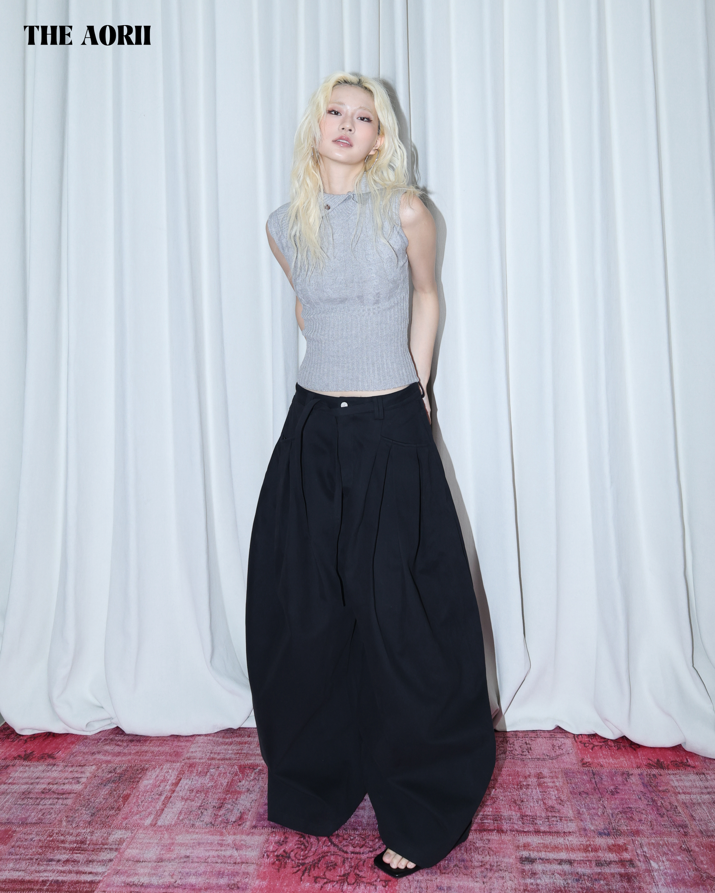 25281 - 反折鈕扣針織背心