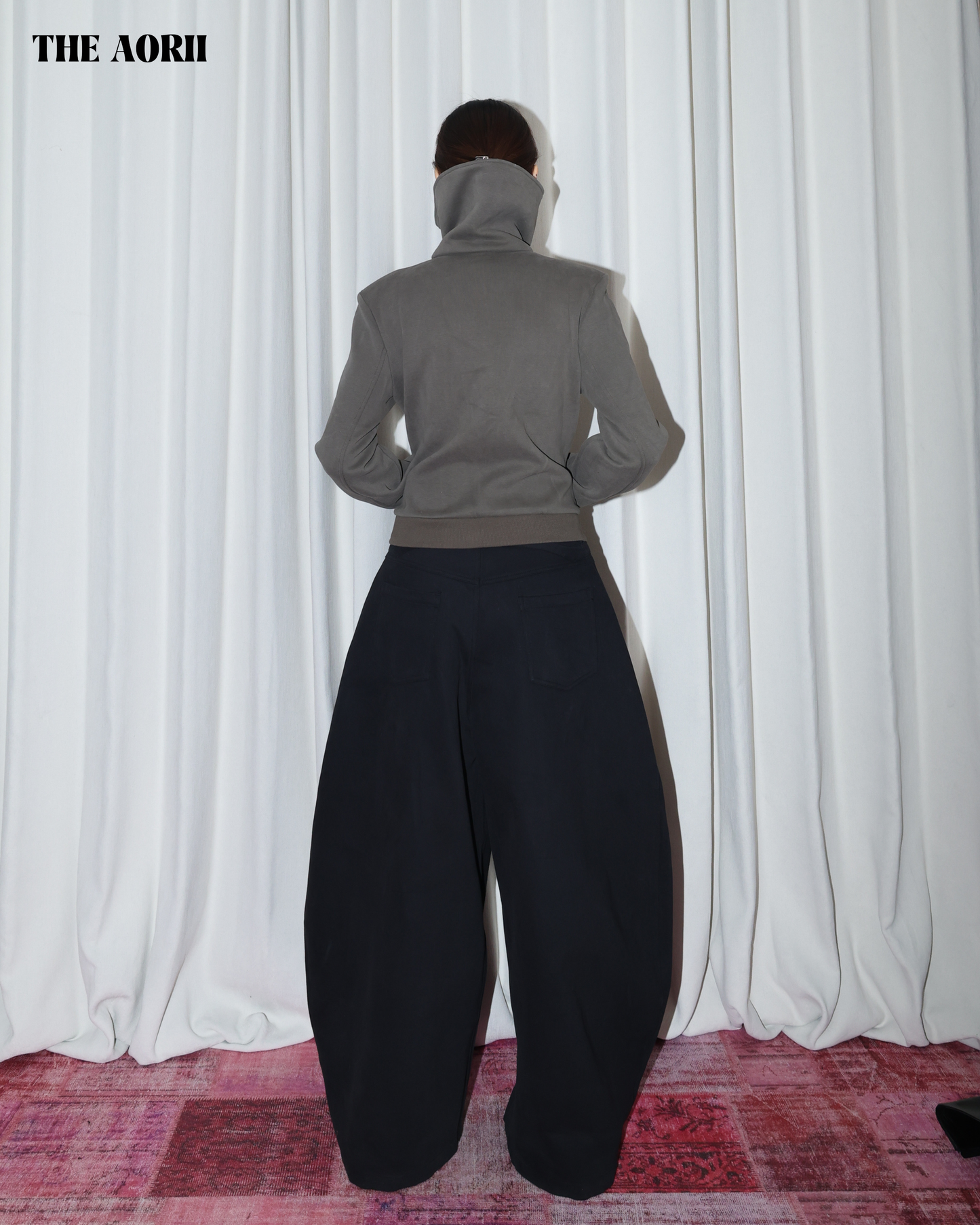 25284 - 立領修身正肩刷毛外套