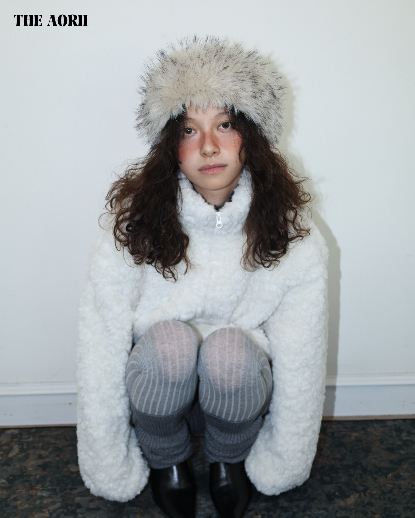 25272(5color) - 米 毛毛蒙古髮帶