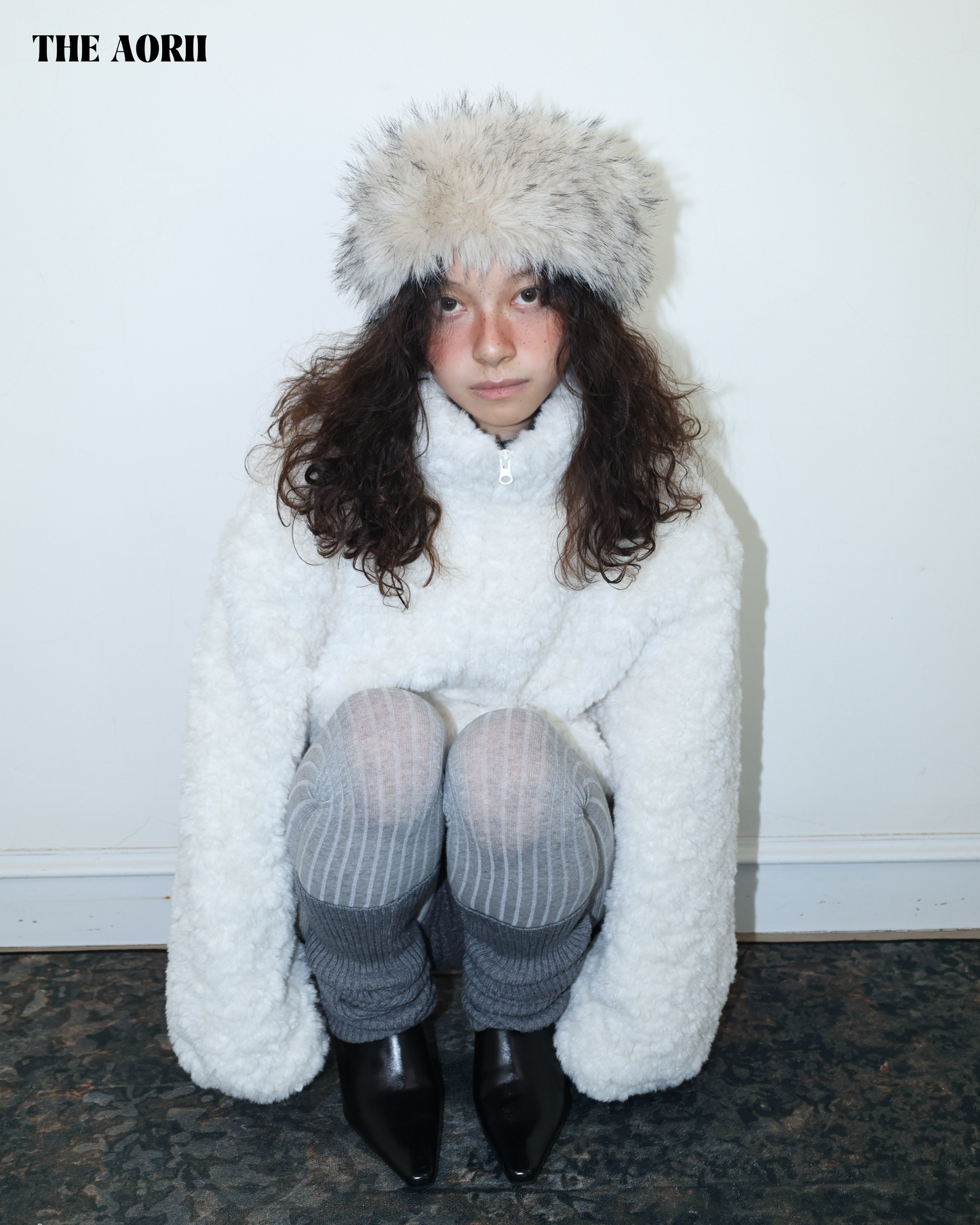 25272(5color) - 米 毛毛蒙古髮帶