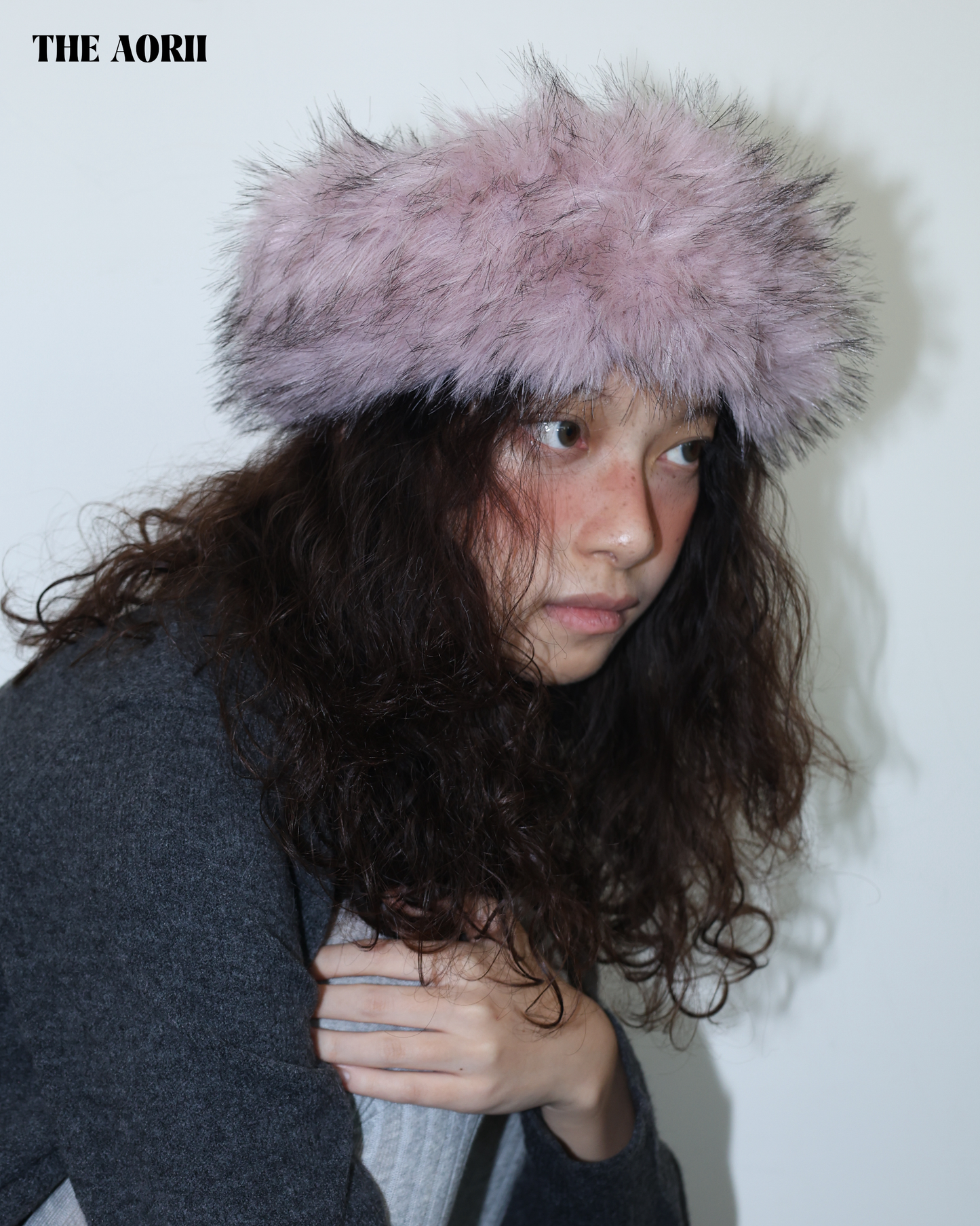 25272(5color) - 粉 毛毛蒙古髮帶