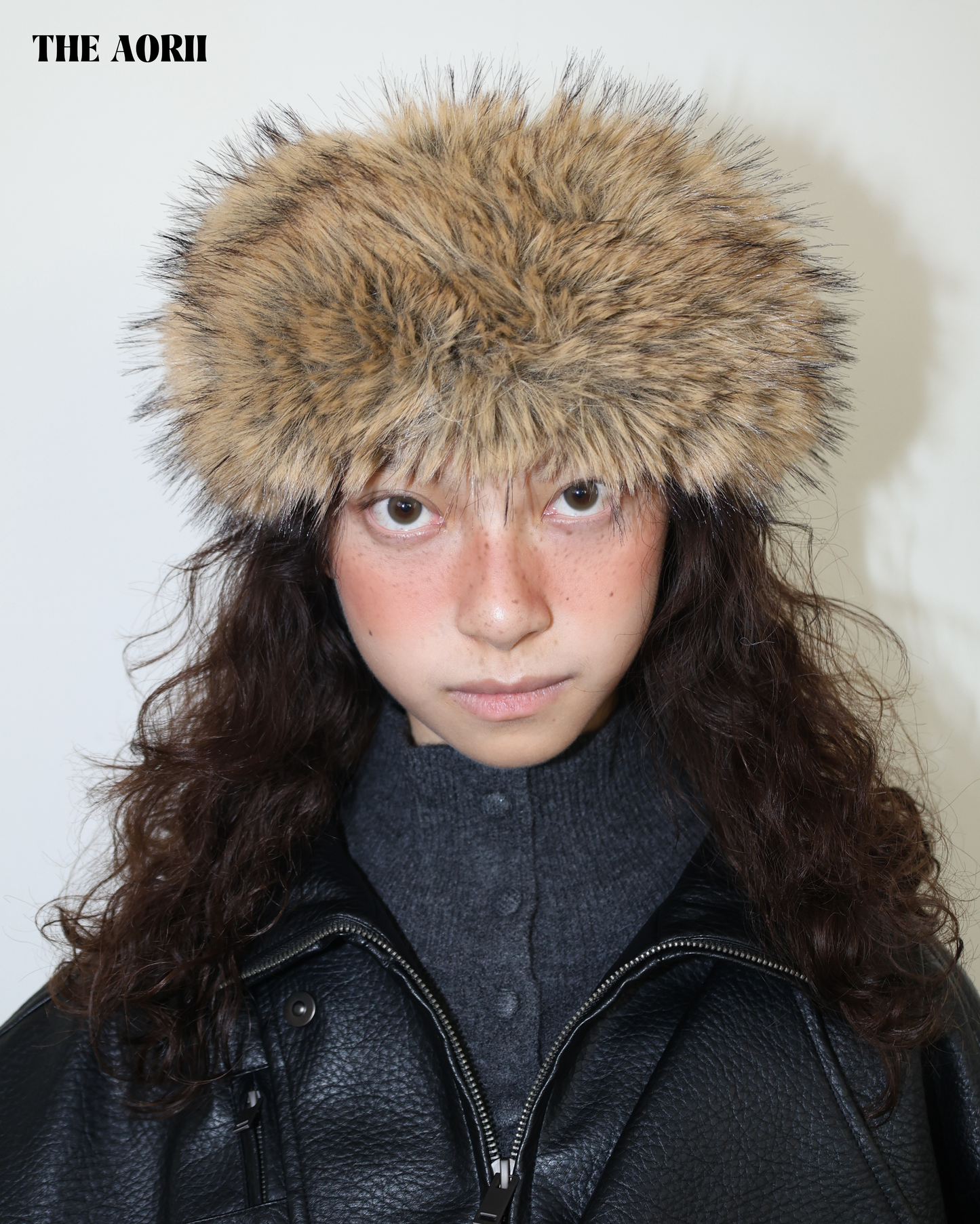 25272(5color) - 棕 毛毛蒙古髮帶