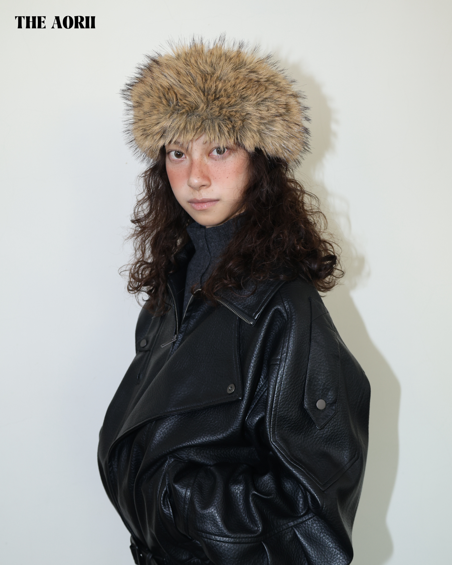 25272(5color) - 棕 毛毛蒙古髮帶