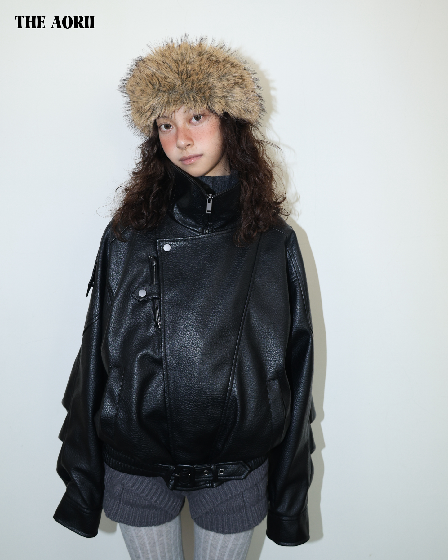 25272(5color) - 棕 毛毛蒙古髮帶