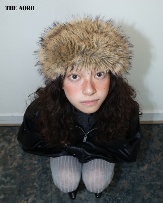 25272(5color) - 棕 毛毛蒙古髮帶