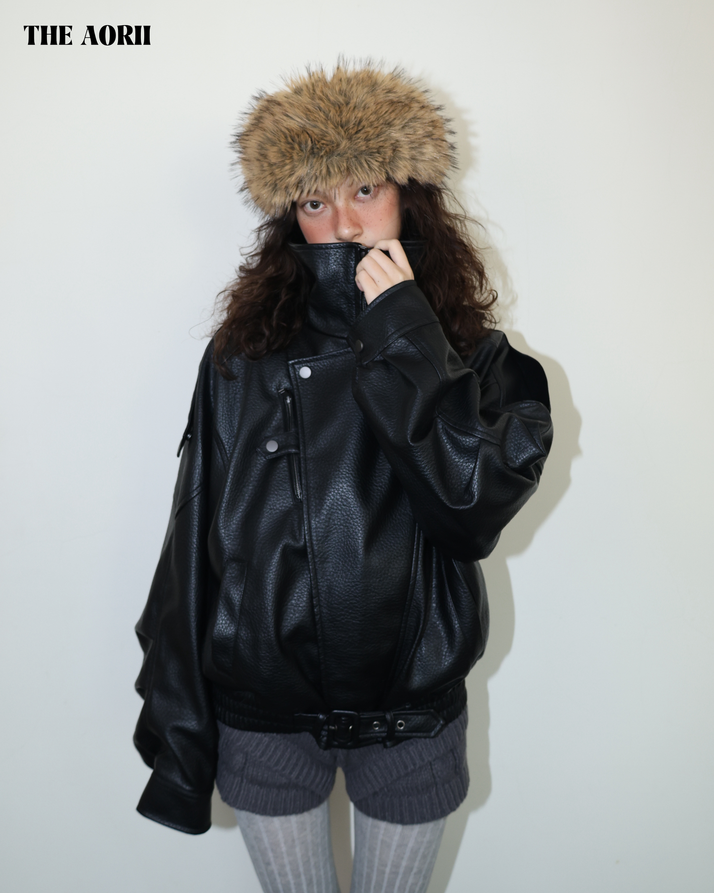 25272(5color) - 棕 毛毛蒙古髮帶