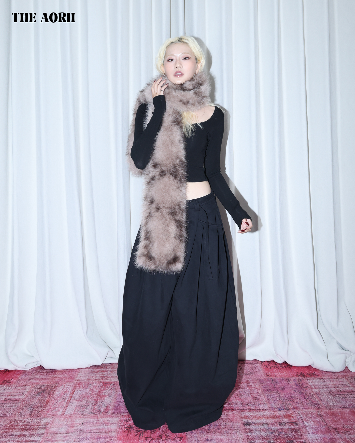 25286 -  仿皮草毛毛圍巾