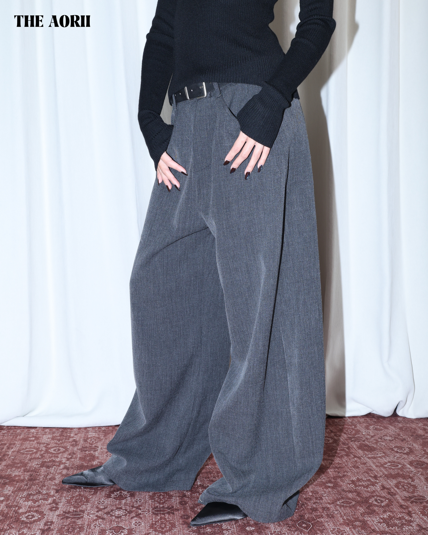 26027 - 落地彎刀西裝褲