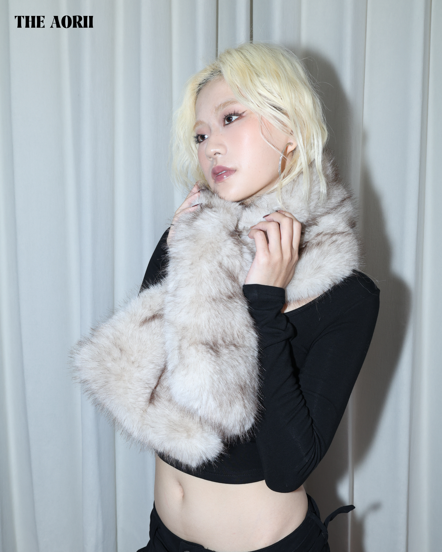 KR25002 - "正韓"環保皮草圍巾