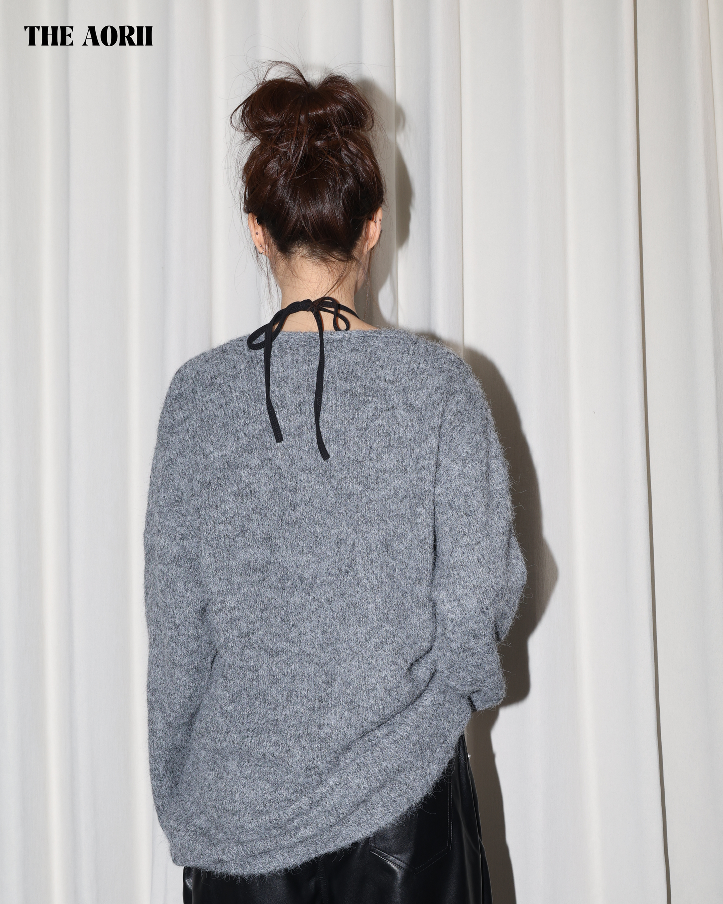 25241 - Ｖ領針織毛衣＋披肩