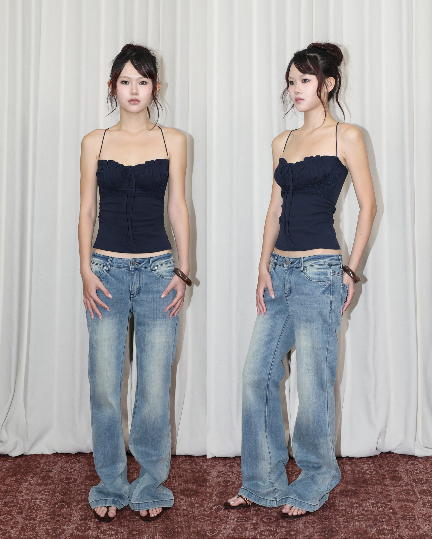 26060 - 蕾絲拼接背心＋排扣小外套