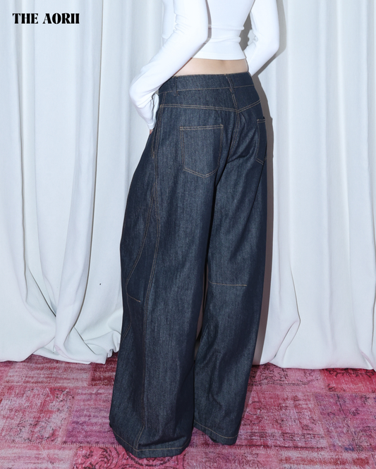 25252 -  原牛彎刀牛仔褲