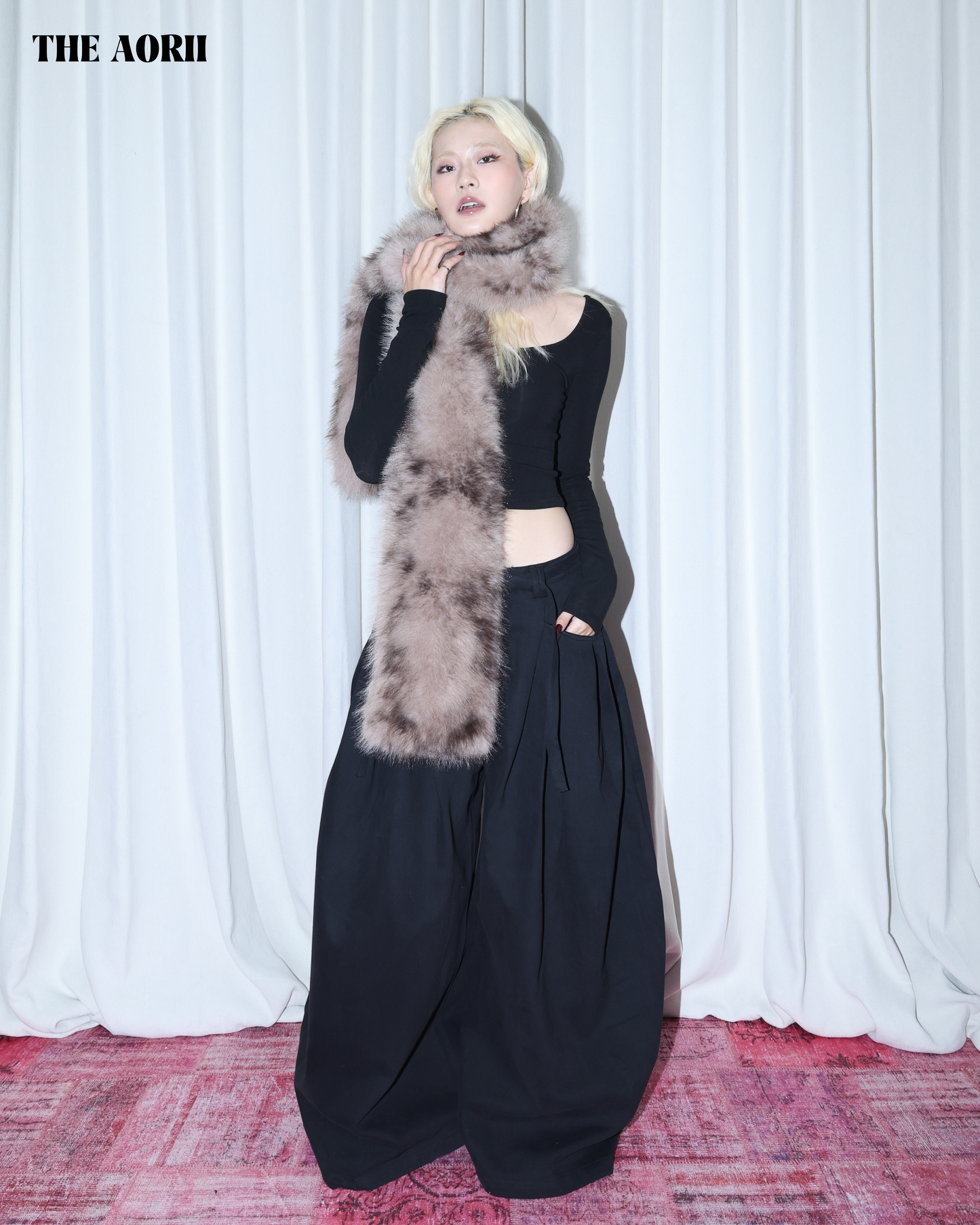 25278 - 廓形綁帶牛仔褲