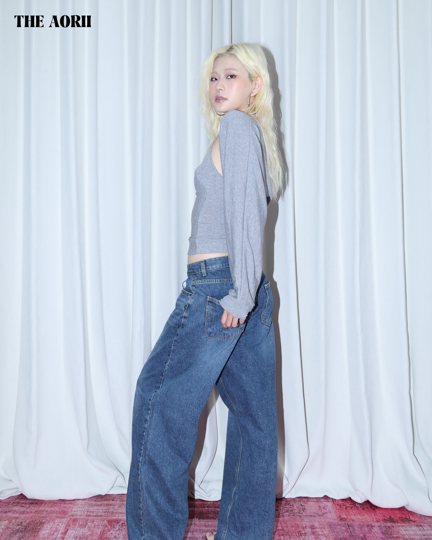 25287 -  繞脖背心＋罩衫 兩件套