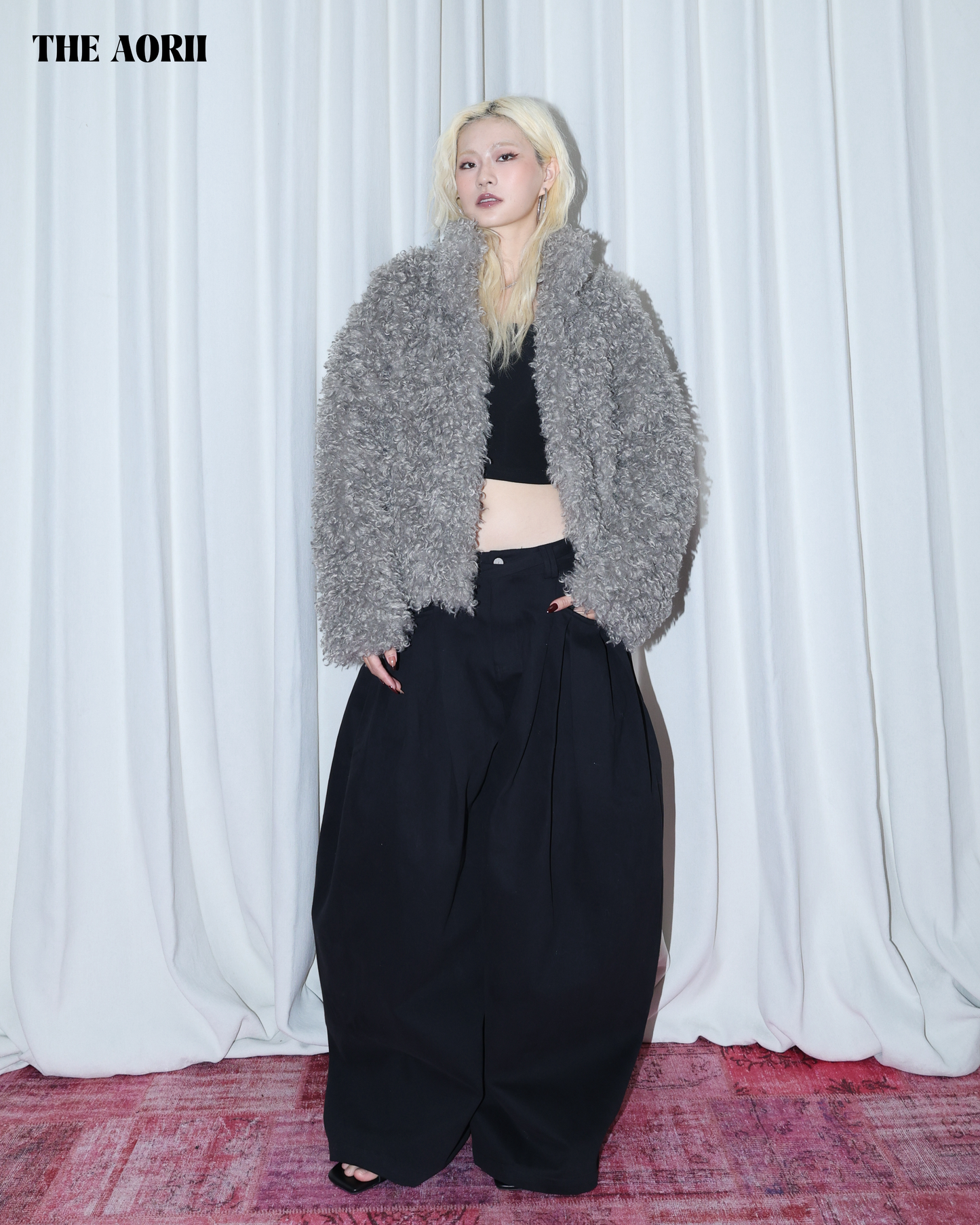 25278 - 廓形綁帶牛仔褲