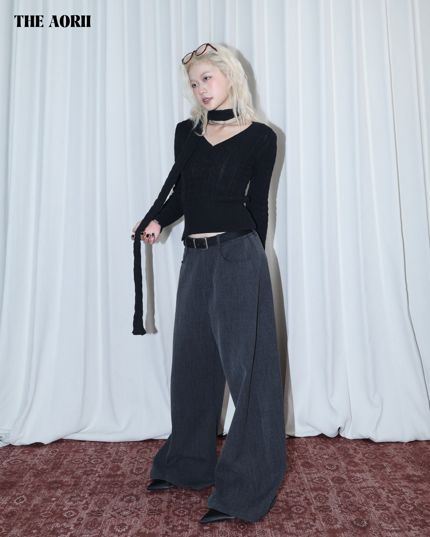 26027 - 落地彎刀西裝褲