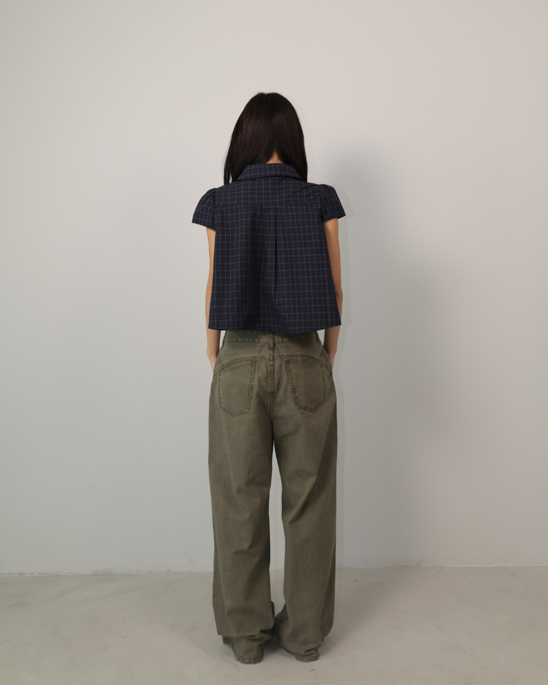 26129 - 雙排扣格紋襯衫