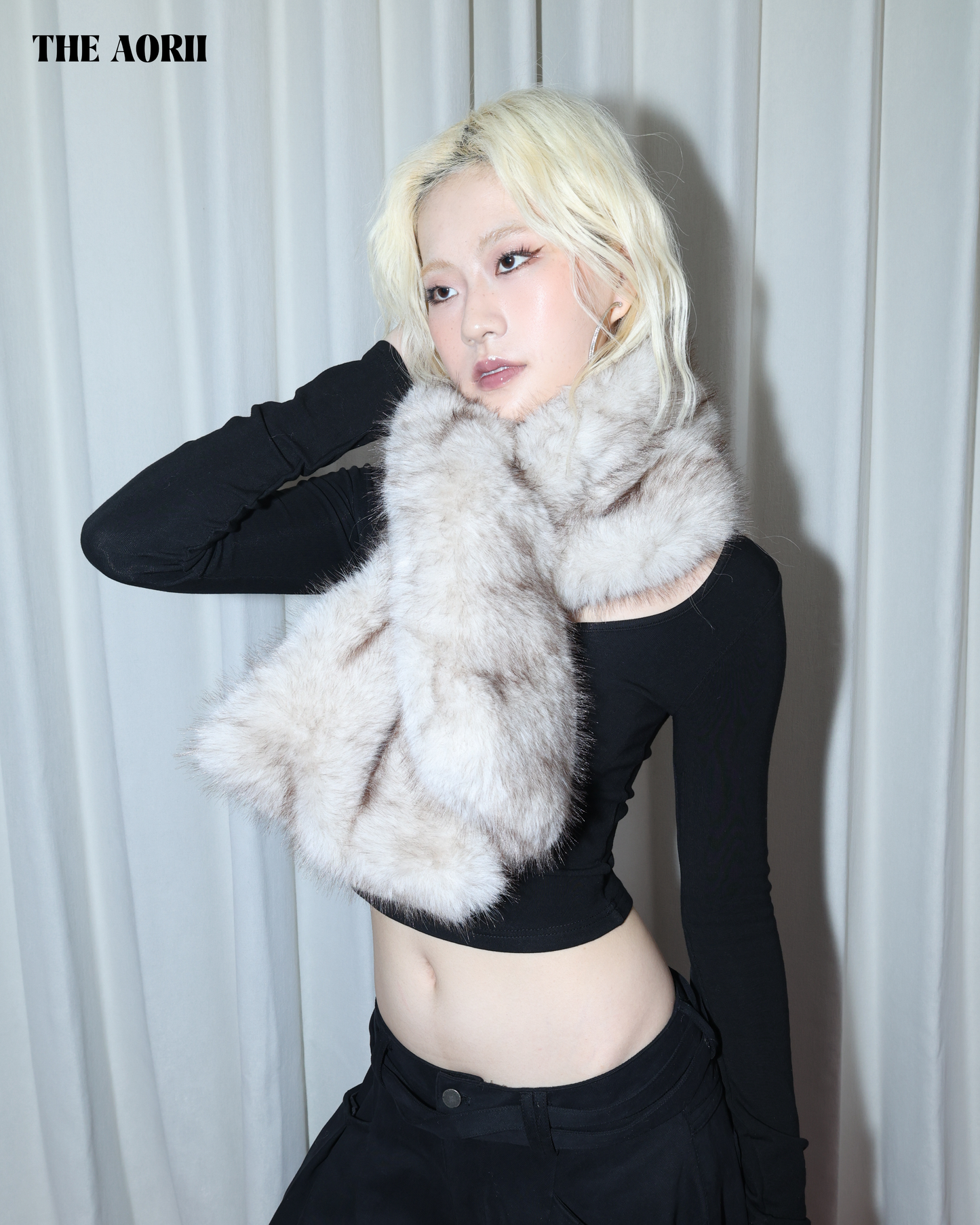 KR25002 - "正韓"環保皮草圍巾