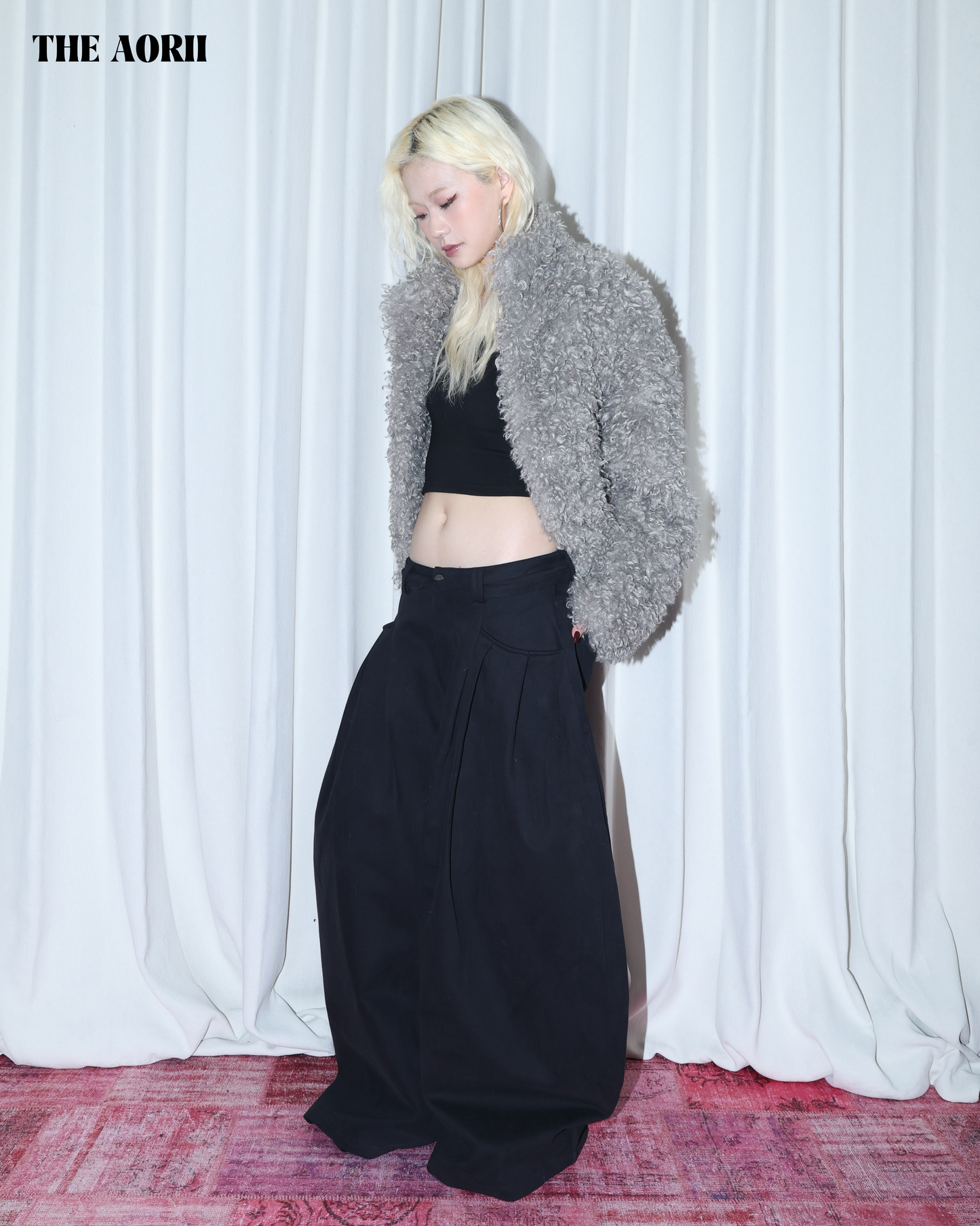 25278 - 廓形綁帶牛仔褲